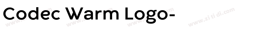 Codec Warm Logo字体转换